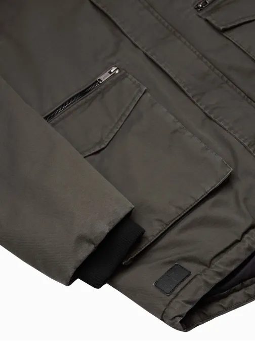 Stilska olivna zimska bunda C512