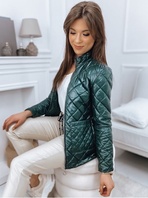 Stilska ženska jakna v temno zeleni barvi Miria