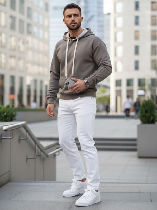 Grafitna moška majica z zanimivim dizajnom