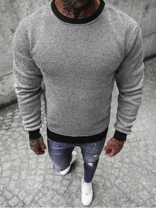 Atraktiven siv pulover JS/22057