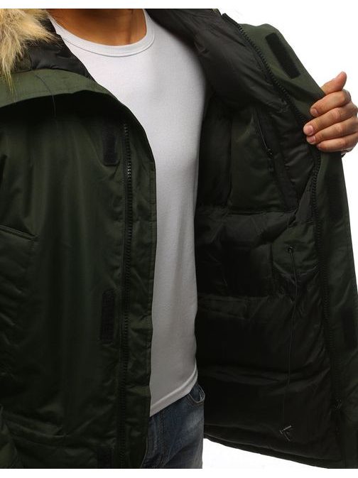 Stilska zelena zimska jakna