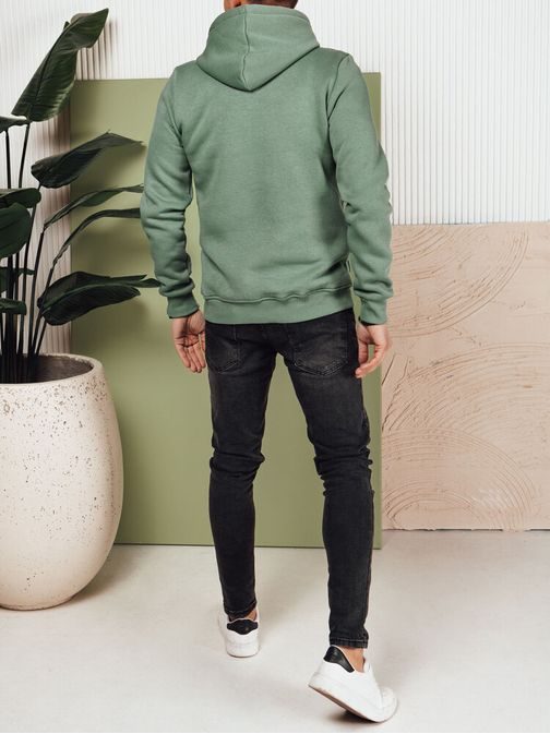 Atraktiven zelen pulover z napisom