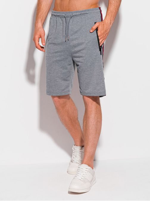 Kratke hlače v sivi barvi W390