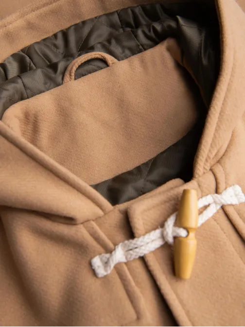 Sodoben plašč v bež barvi V1 OM-COWC-0131