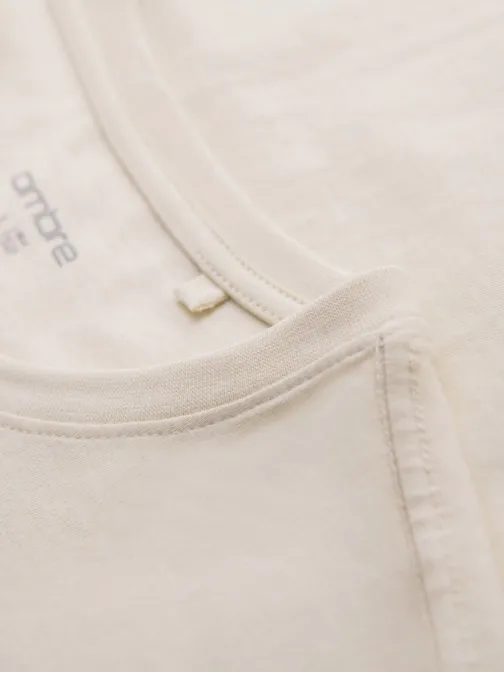 Zanimiva krem majica s potiskom V1 TSPT-0199