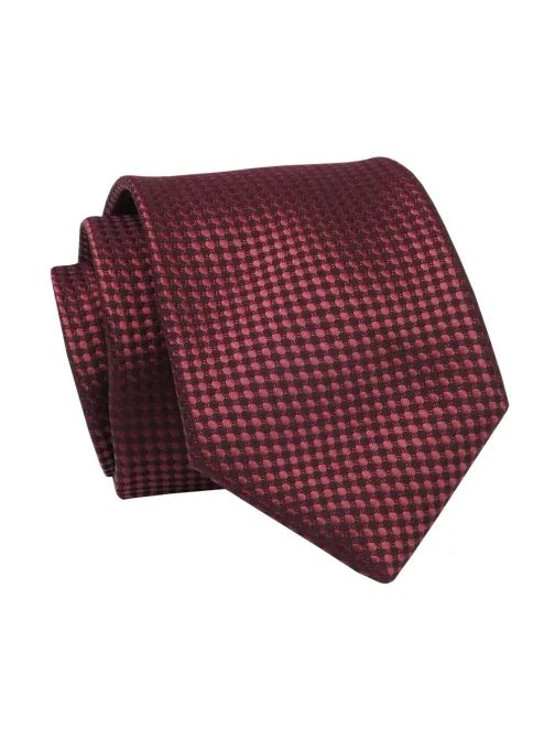 Elegantna rdeča kravata z nežnim vzorcem Alties
