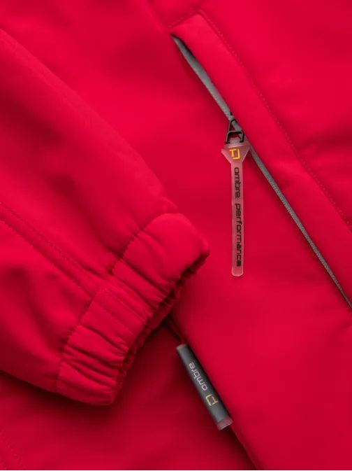 Moška rdeča softshell jakna V6 JANP-0292