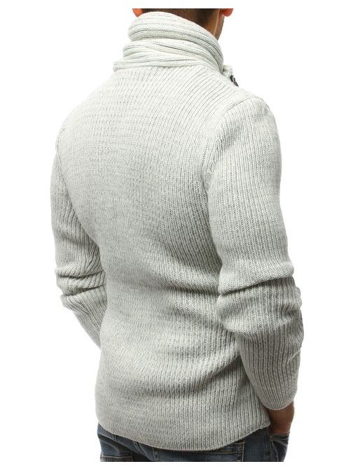 Atraktiven ecru moški pulover