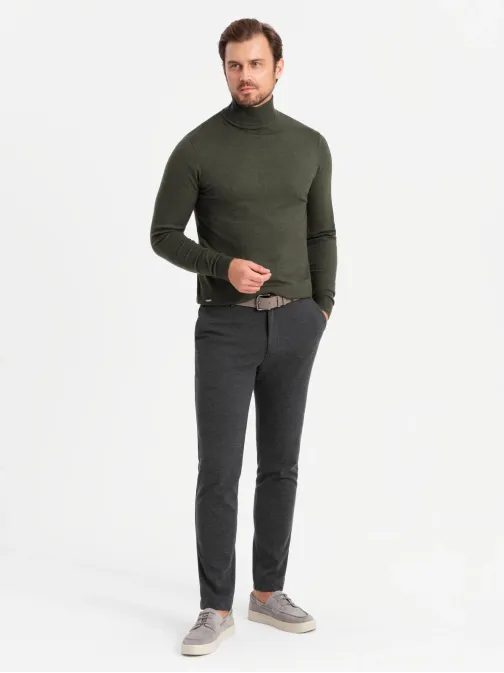 Modni olivno zeleni puli V5 SWTN-0127