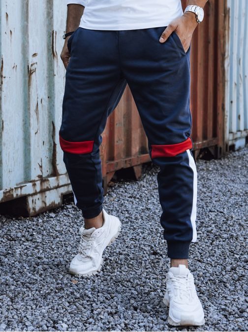 Moške dizajnerske športne hlače v modri barvi