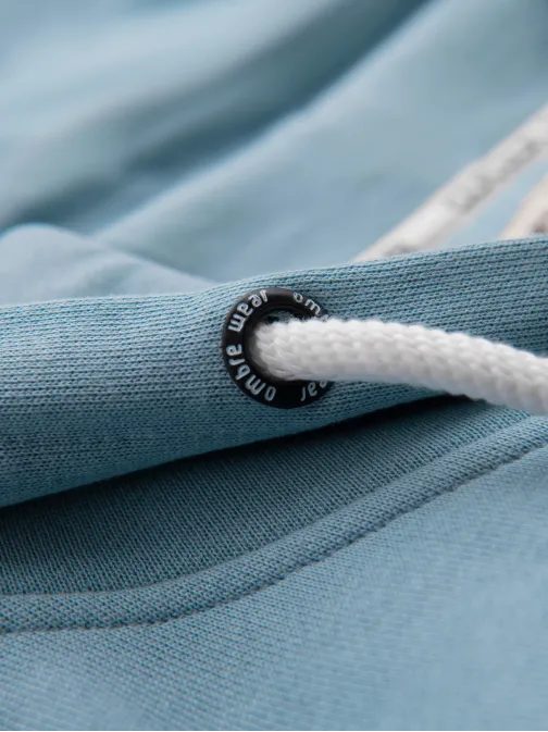 Moška svetlo modra jopa z zadrgo V7 SSBZ-0272