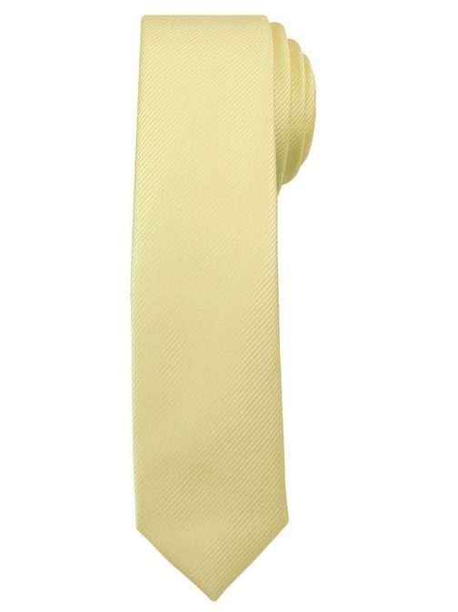 Nežna rumena moška kravata