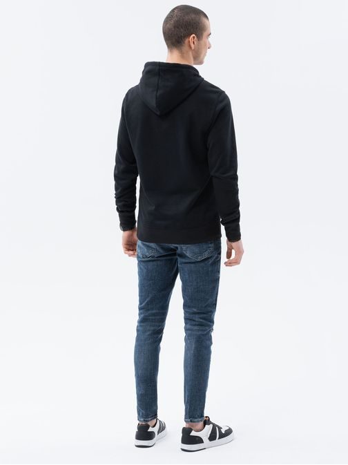 Črn pulover originalnega dizajna B1082