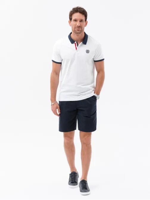 Bela nevsakdanja polo majica V2 POSS-0105