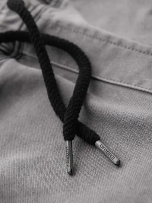 Elegantne svetlo sive kratke hlače iz džinsa V1 SRDS-0135