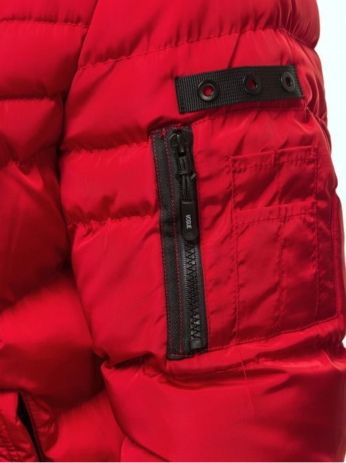 Edinstvena prešita jakna rdeča OZONEE N/5302