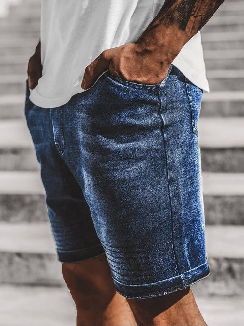 Udobne modre jeans kratke hlače JS/KK115