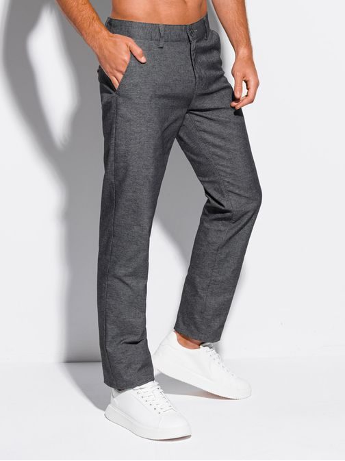 Elegantne sive chinos hlače P1269