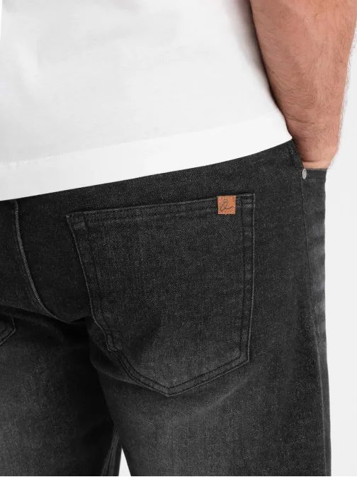 Moderne črne kratke hlače iz džinsa V3 SRDS-0164