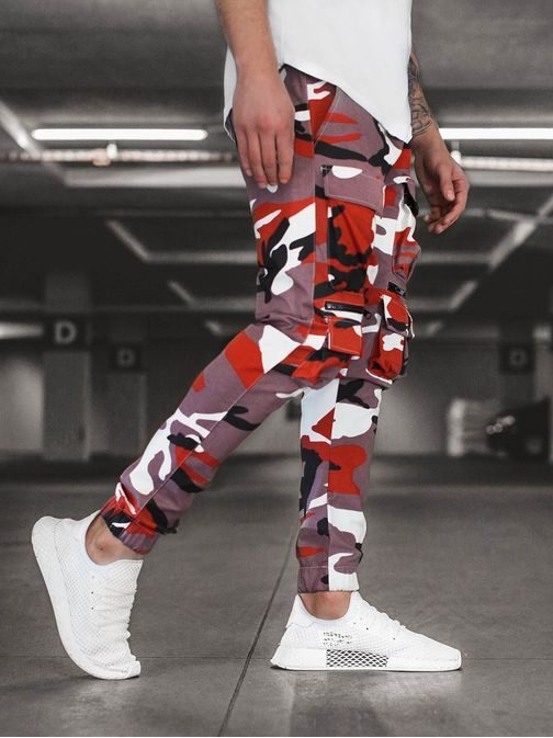 BORDO-BEŽ ORIGINALNE ARMY JOGGER HLAČE G/2787