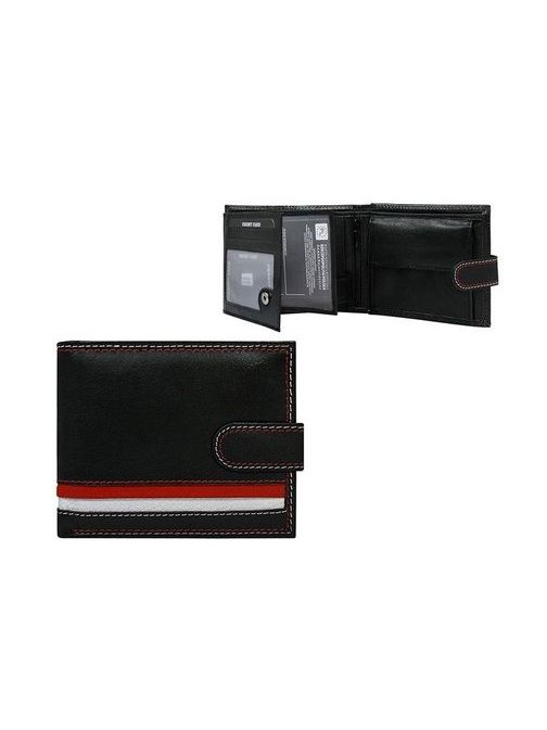Črna denarnica modnega dizajna z zaponko
