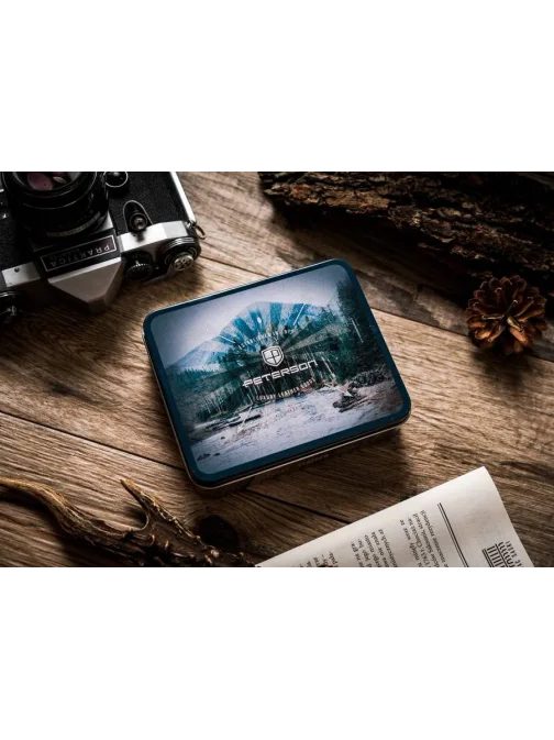 Moderna rjava usnjena denarnica Peterson