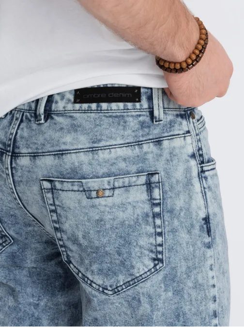 Modne moške kavbojke s šivi V1 PADP-0109