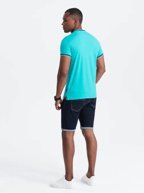 Zanimiva turkizna majica V7 TSCT-0175