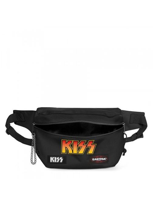 Črna torbica za okoli pasu omejena edicija Eastpak Kiss Brand