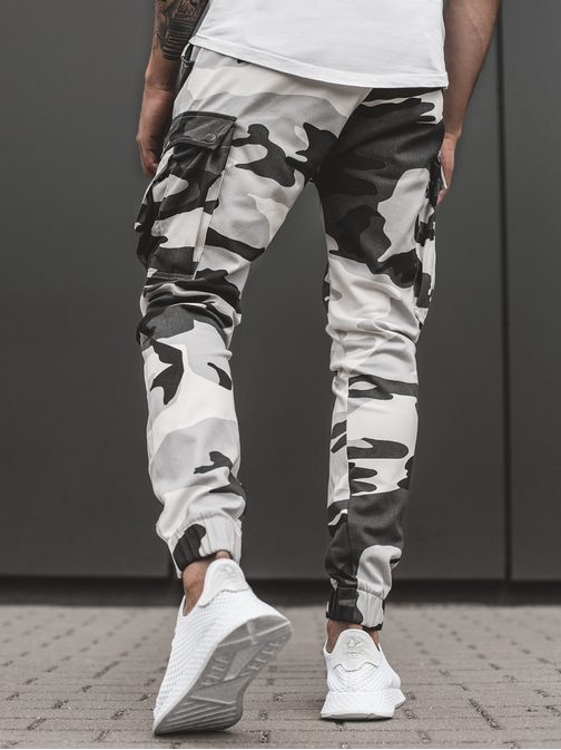 Originalne army črno-bele jogger hlače A/1005