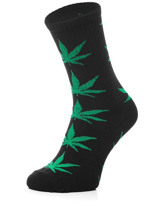 Stilske nogavice z motivom marihuane 022