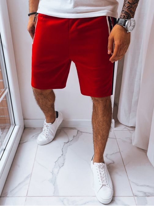 Originalne športne kratke hlače v rdeči barvi