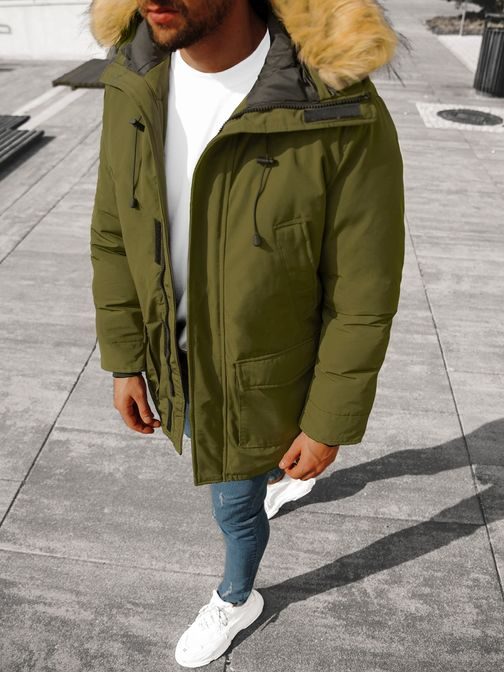 Zelena parka stilskega dizajna JB/JP1173/8Z