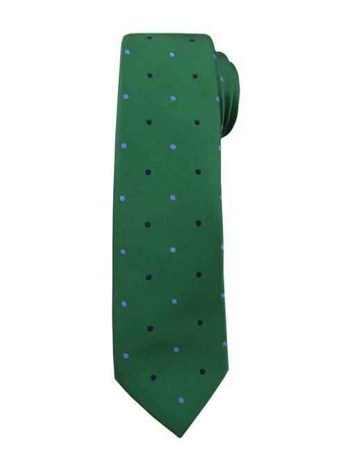 Enobarvna zelena kravata