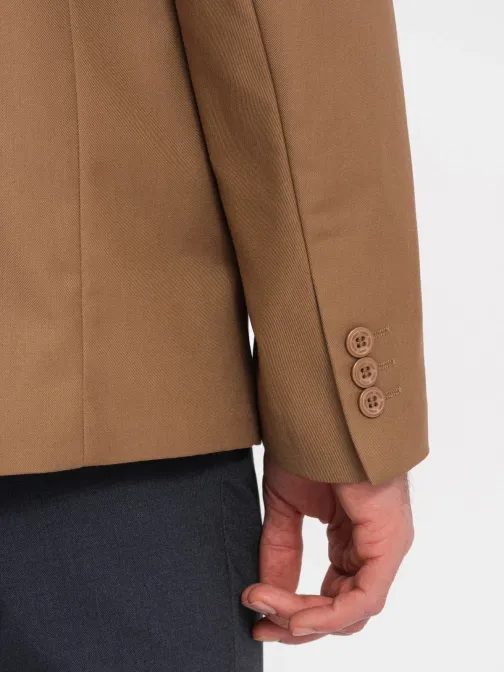 Eleganten camel suknjič V2 BLZB-0115