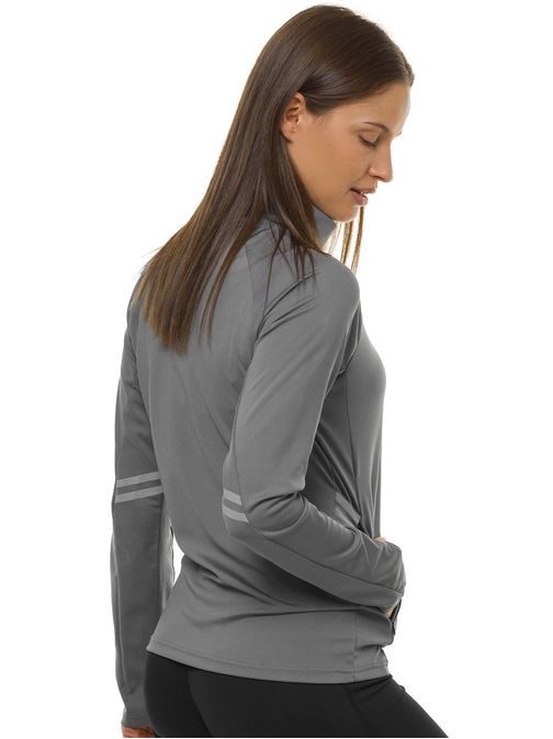 Enostavna siva ženska prehodna jakna JS/M20319