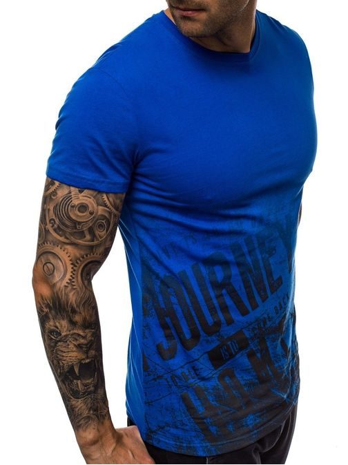 Udobna modra moška majica JS/SS100776