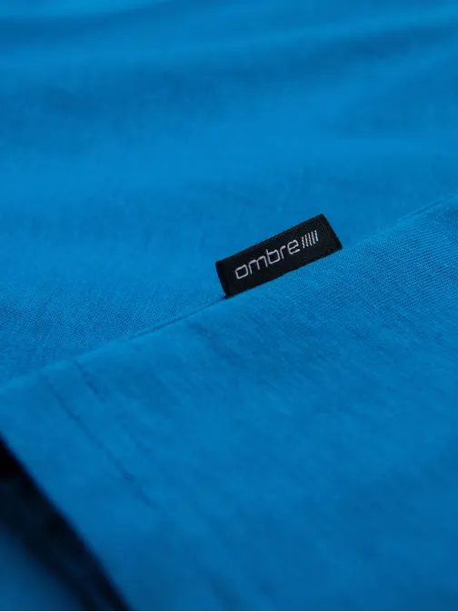 Nebo modra bombažna majica V12 TSBS-0146