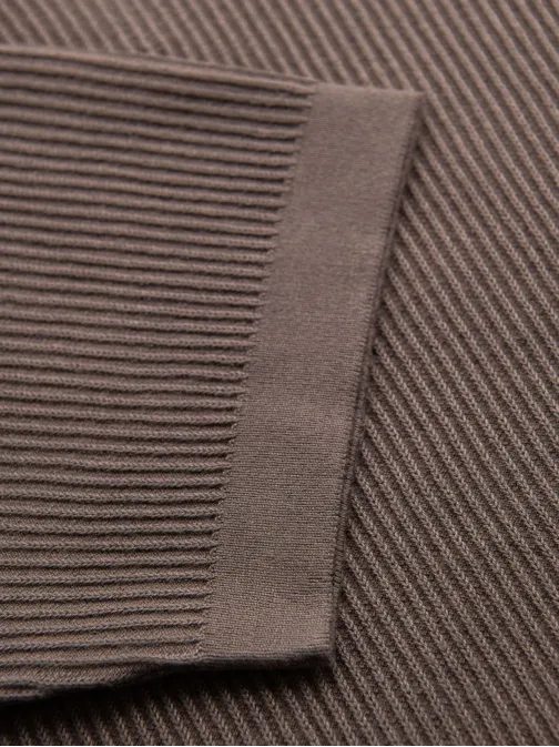 Moška siva pletena polo majica V4 POSS-0160