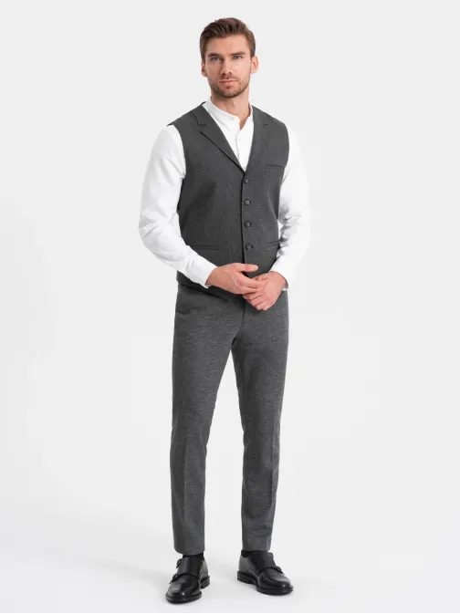 Edinstveni grafit eleganten telovnik V2 BLZV-0109