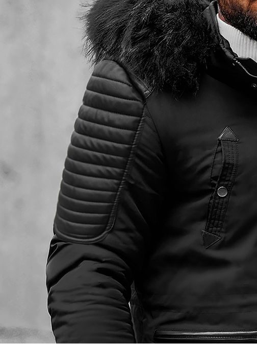 Edinstvena zimska moška bunda črna O/88853