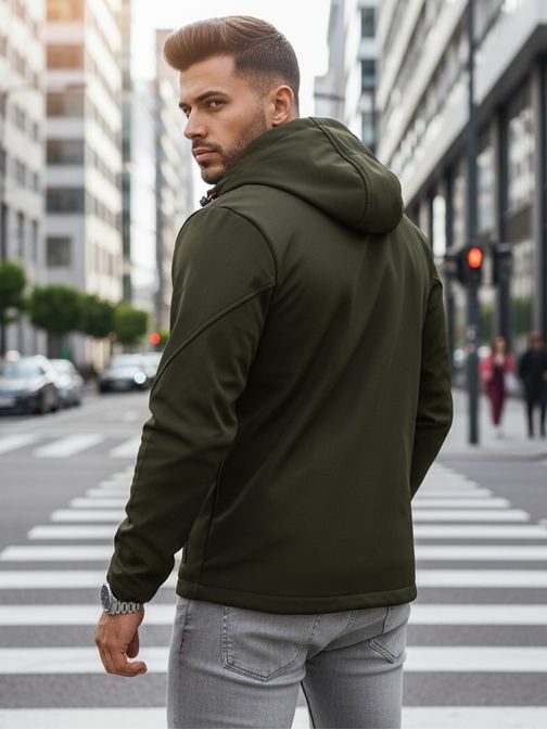 Zanimiva softshell jakna v zeleni barvi