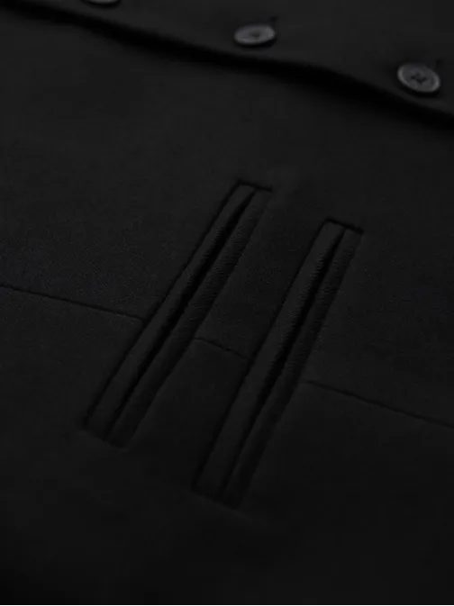 Moški modni črni telovnik V4 BLZV-0142