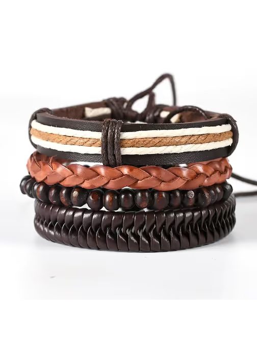 Elegantna rjava moška zapestnica