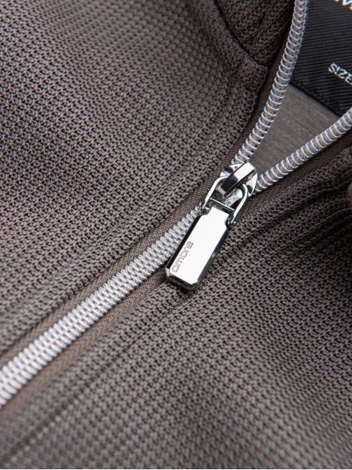 Bež pletena jakna z visokim ovratnikom V2 C645