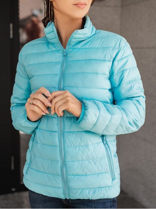 Moderna svetlo modra ženska prehodna jakna CLR012