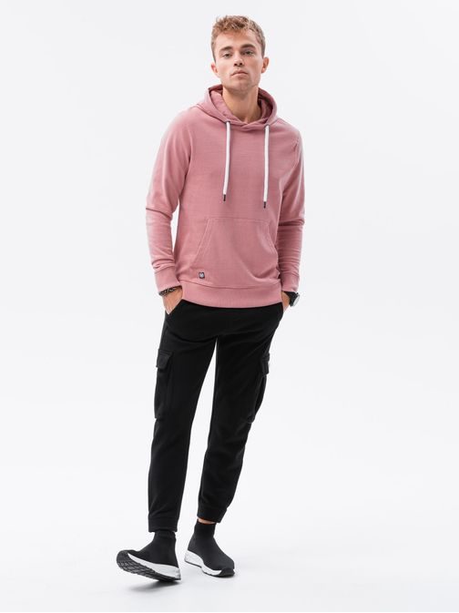 Trendovski rožnat pulover B1147