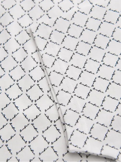 Moška bela majica s trendovskim potiskom V3 TSFP-0250