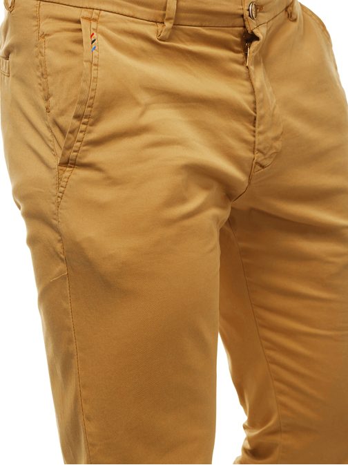 MODNE CAMEL MOŠKE CHINOS HLAČE B/77005