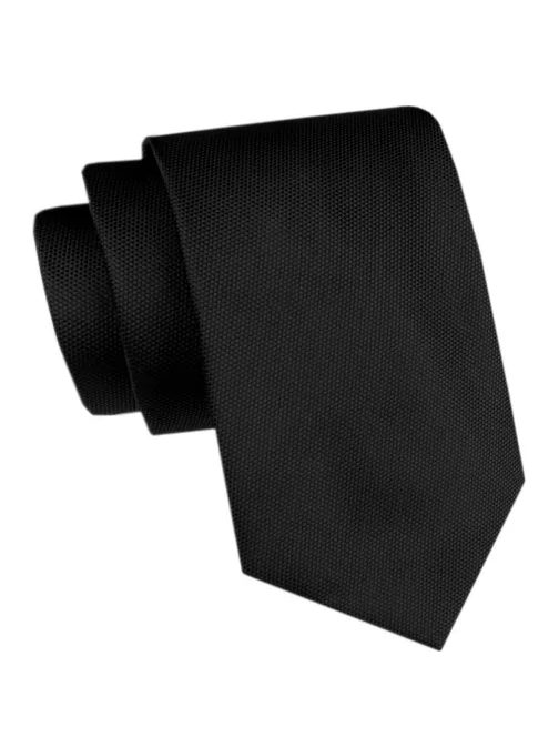 Črna moška kravata s teksturo